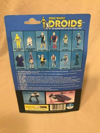 Rare Vintage Star Wars 1985 Kenner THALL JOBEN DROIDS Figure with Coin 5