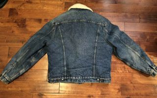 Vintage Levi’s Sherpa Lined Jean Jacket Made In USA 2