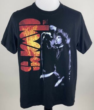 Vintage 1994 The Doors Black T - Shirt Krnt Theater Jim Morrison Single Stitch L