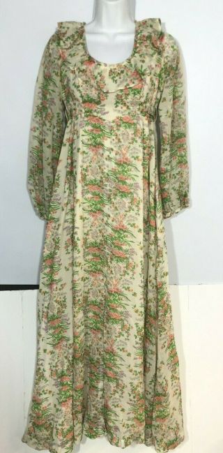 Prairie Dress Vintage Cottage Floral Long Sleeve This Is Yours San Francisco