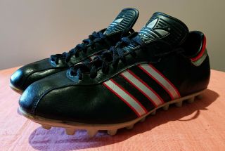 1980`s Adidas Aberdeen West Germany Football Boots Vintage Cleats Uk 8.  5 Us 9