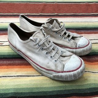 Vintage Sneakers Made In Usa 50s 60s Canvas Athletic Mens 8.  5 Tennis Gym