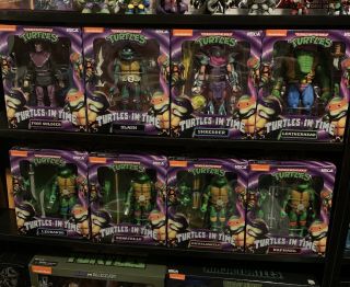 Neca Tmnt Turtles In Time Wave 1 And Wave 2 - Set Of 8 - Ready To Ship