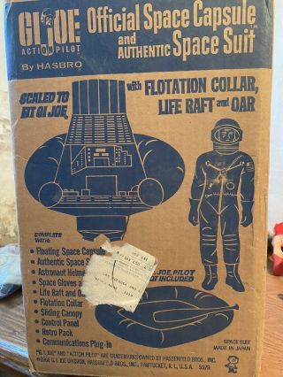 Vintage Gi Joe Sears Official Space Capsule And Some Accessories