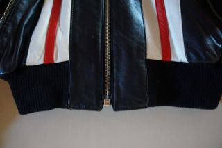 Michael Hoban North Beach Leather Vintage Women Short Jacket size 7/8 3