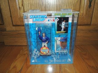 1993 Nolan Ryan Starting Lineup in Protective Case Inscribed 3