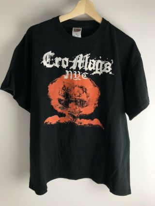 Vintage Cro - Mags Nyhc Overpower Overcome T - Shirt Xl Late 90’s Early 2000’s