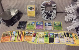 Pokemon Zekrom Tin Trading Card Game 5 Shinys
