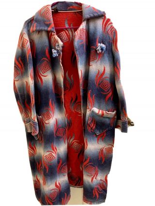 Vintage Cotton 30’s 40’s Beacon Blanket Robe House Coat Ombre - No Belt