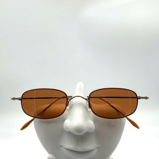 Vintage Chaps 87 Bronze Metal Oval Sunglasses Frames Only