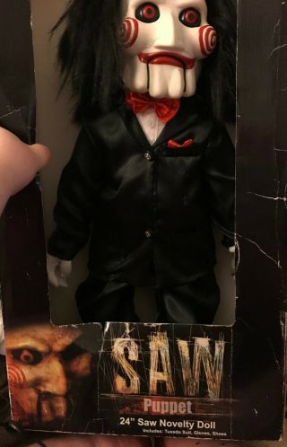 Saw 24 " Billy Puppet " Doll " Box Wear No Doll Damage Spencer 