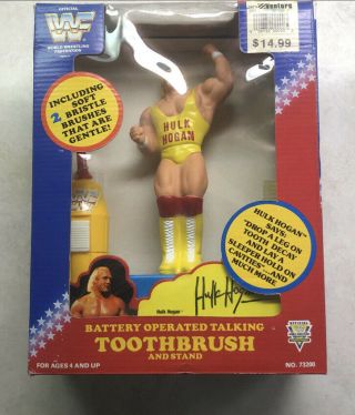 Wwf Wwe Nos Janex 1991 Hulk Hogan Battery Operated Toothbrush Wow