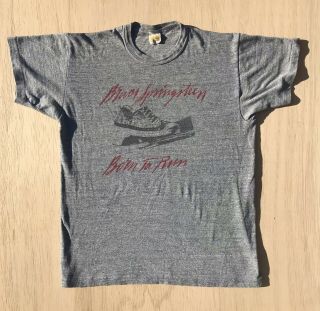 Vintage 1980’s Bruce Springsteen Born To Run Band Shirt Russell Brand