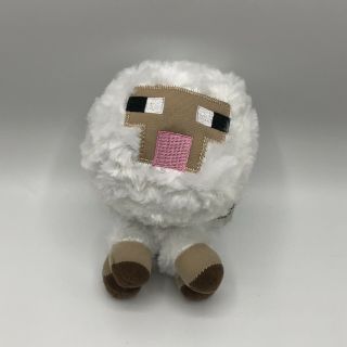 Minecraft White Sheep Plush Toy 6 " Mojang Stuffed Animal Jazwares 2014