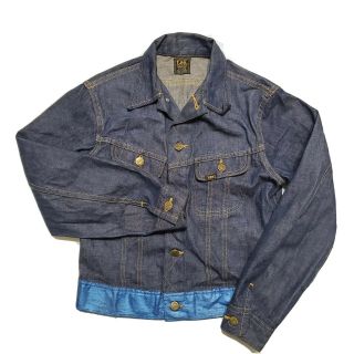 1960s Lee 109 - Jy Sanforized Denim Jean Jacket Vintage Usa Union Made Work Wear