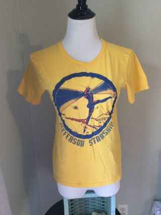Jefferson Starship Shirt Vintage Tshirt Yellow Dragonfly Single Stitch Women’s S
