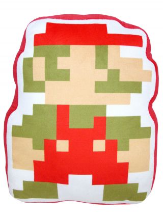 Nintendo Mario Mario 8 Bit Pillow