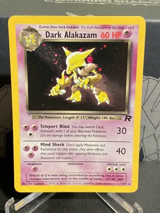 ‘ Dark Alakazam - 1/82 - Team Rocket - Holo - Pokemon Card ‘