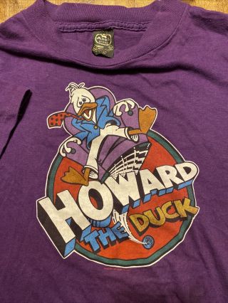 Vintage Marvel T Shirt 1985 Howard The Duck Movie Promo Large Single Stitch