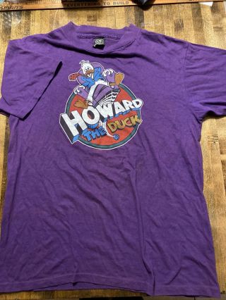 Vintage Marvel T Shirt 1985 Howard The Duck Movie Promo Large Single Stitch 2