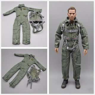 1/6 Scale U.  S.  Air Force Pilot Army Green Bodysuit,  Combat Chest Hanging Model