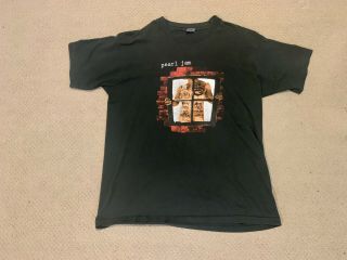Vintage Pearl Jam 1993 Window Pain Tour T - Shirt Size Xl Rare