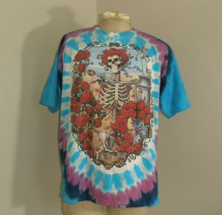 Vtg 90s 1965 - 1995 30 Years Liquid Blue Grateful Dead Tye Dye Tie Dye T - Shirt Xl