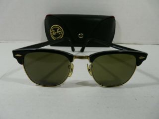 Vintage Bausch & Lomb Clubmaster Sunglasses Ray - Ban B&l