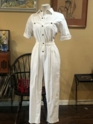 Vintage 1980’s Dreams White Cotton Jumpsuit
