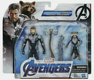 Marvel Avengers (hasbro) - Thor & Rocket Raccoon Action Figures