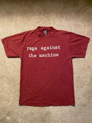Vintage 90’s Rage Against The Machine Molotov Typewriter Tour Shirt - Size L