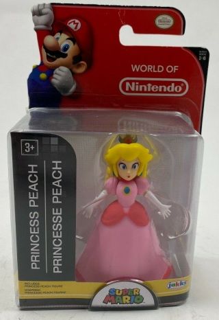 Princess Peach World Of Nintendo 2.  5 " Figure Series 1 - 6 2015