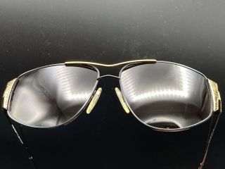 NOS Vintage Neostyle Jet 55 (899) Black Gold Metal Aviator Sunglasses 60 - 14 - 135 3