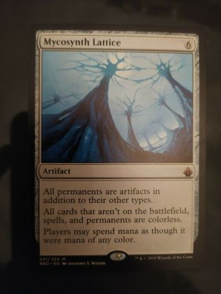 Mtg Magic Mycosynth Lattice Battlebond Artifact Mythic Edh X 1