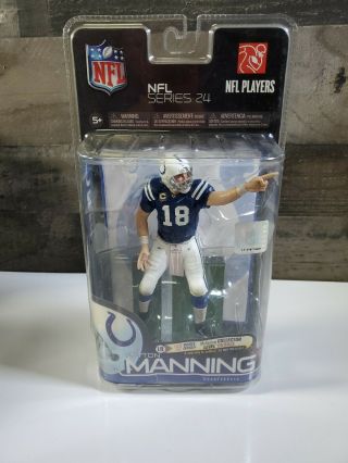 Nfl Series 24 - Peyton Manning: 18 Colts Blue Jersey/nib