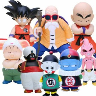 Son Goku Krillin Action Figure Dragon Ball Master Roshi Oolong Chiaotzu Kids Toy 2