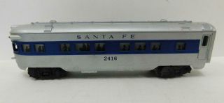 Lionel 2416 Santa Fe Observation Car
