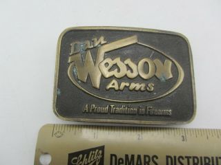 Vintage Dan Wesson Arms Firearms Guns A Proud Tradition In Firearms Belt Buckle