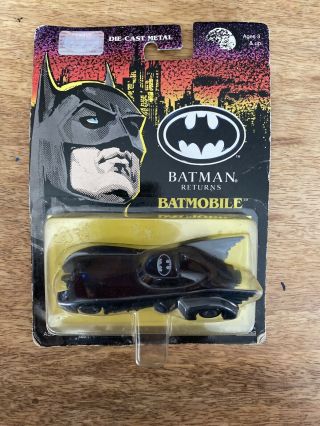 1991 Ertl Dc Comics ✧ Batmobile Vintage Batman Returns Die - Cast Carded