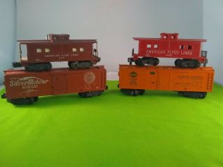 Vintage American Flyer Lines Reading Caboose 930 And 3 Others N I C E
