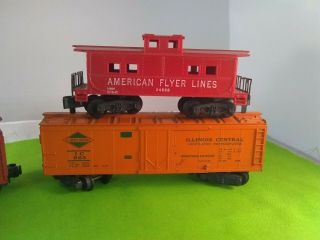 Vintage American Flyer Lines Reading Caboose 930 AND 3 others N I C E 2