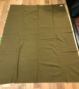Wwii Us Army Gi Wool Blanket Type 1 C.  E.  Goodwin 