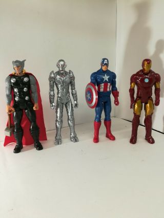 Marvel Hasbro 12 " Action Figures Ultron,  Thor,  Iron Man,  Captain America