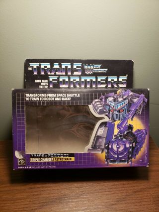 Vintage Transformers G1 Astrotrain Triple Changer Box Only