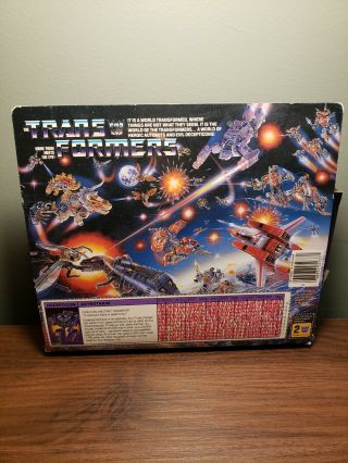 VINTAGE TRANSFORMERS G1 ASTROTRAIN TRIPLE CHANGER BOX ONLY 2