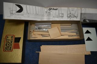American Flyer,  Quality Craft Models Un - Wood Gondola Kit,  Cp Railroad