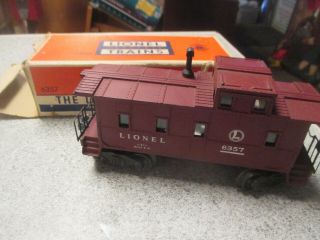 027 Scale Vintage 6357 Lionel Caboose With Box