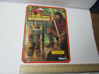 Vintage Carded Kenner Action Figure Robin Hood Prince Of Thieves Little John
