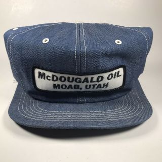 K Products Mcdougald Oil Denim Snapback Hat