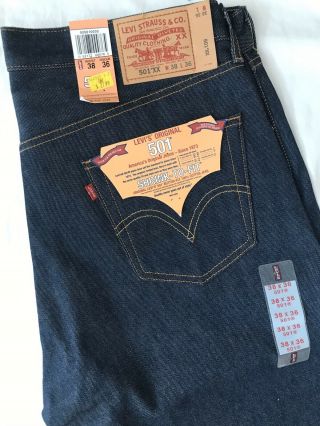 Vintage Levis 501 Xx Deadstock Denim Button Fly Jeans 38x36